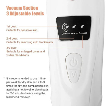 Electric Blackhead Remover, Vacuum Acne Cleaner, Black Spots Removal Device