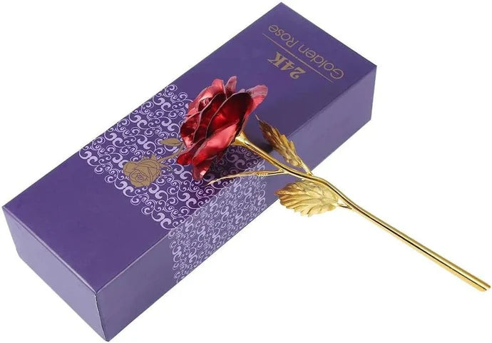 24K Gold Foil Artificial Rose