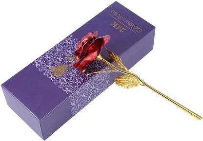 24K Gold Foil Artificial Rose