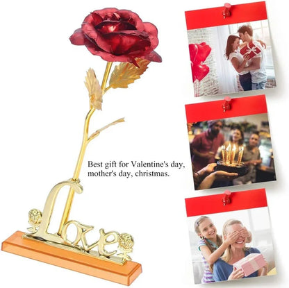 24K Gold Foil Artificial Rose